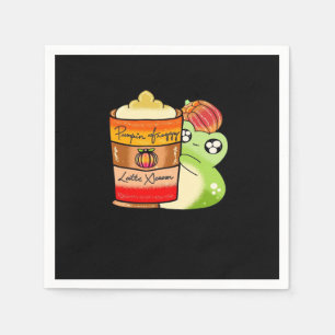 Frogg Drinking Spicy Pumpkin Latte Napkins