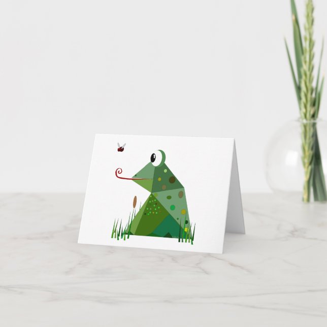 Froggie Greeting Card (Front)