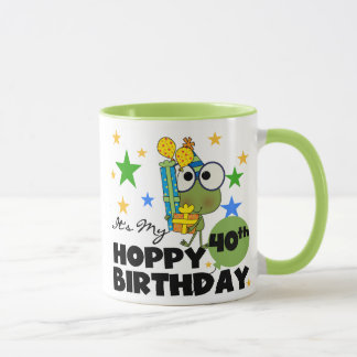 Froggie Hoppy 40th Birthday Mug