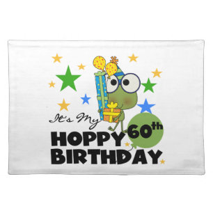 Froggie Hoppy 60th Birthday Cloth Placemat
