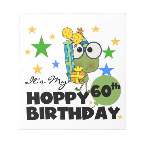 Froggie Hoppy 60th Birthday Notepad