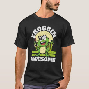 Froggin Awesome Red Eyed Tree Frog Toad Amphibian T-Shirt