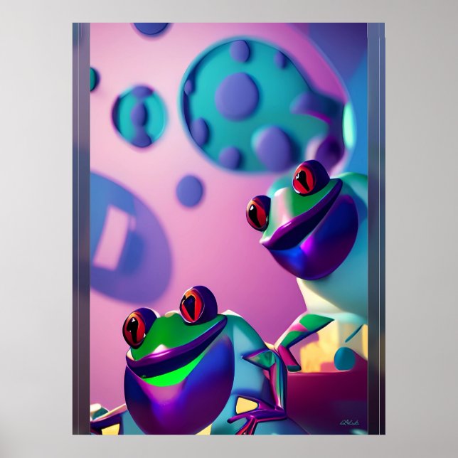 Froggled Ken Gage Fantasy Frog Poster (Front)
