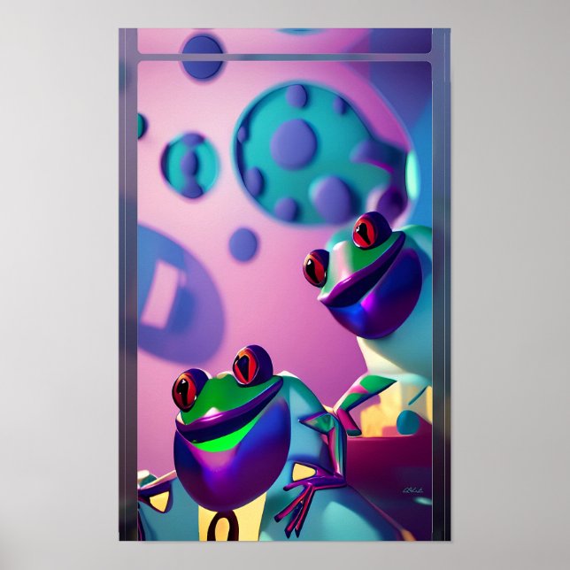 Froggled Ken Gage Fantasy Frog Poster (Front)