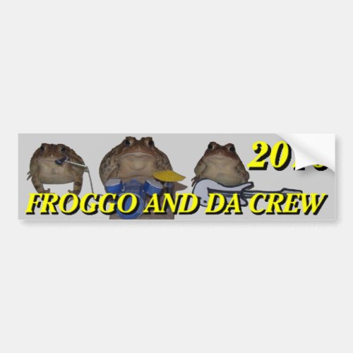froggo bumper 2016 bumper sticker