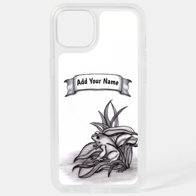 Froggy , Add Your Name iPhone 15 Plus Case (Back)