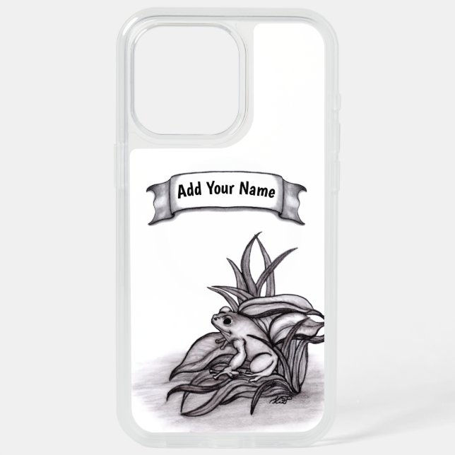 Froggy , Add Your Name iPhone 15 Pro Max Case (Back)