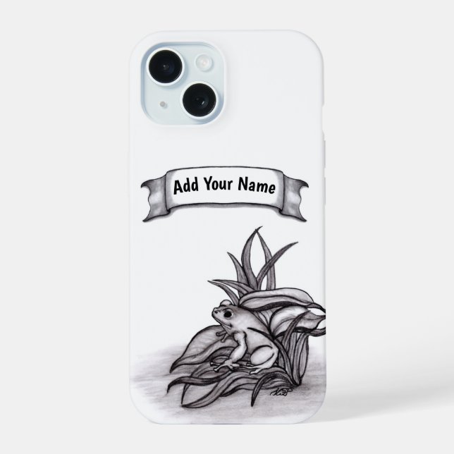 Froggy , Add Your Name Iphone Case (Back)