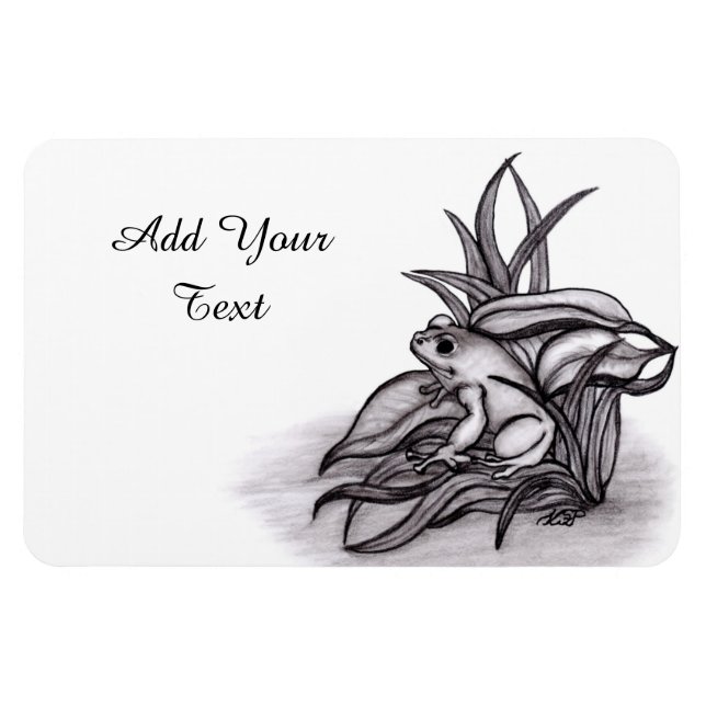 Froggy , Add Your Text Magnet (Horizontal)