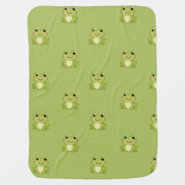 Froggy Baby Blanket  (Front)
