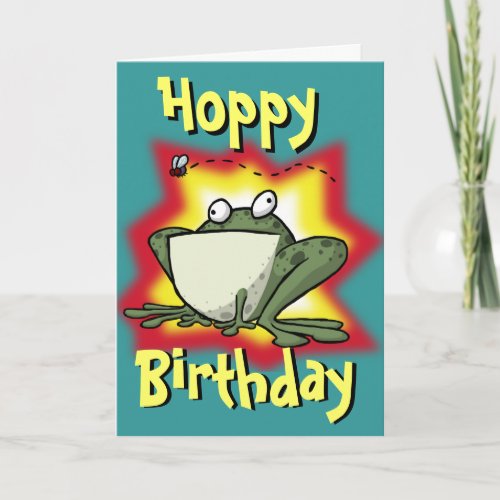 Froggy Birthday Card