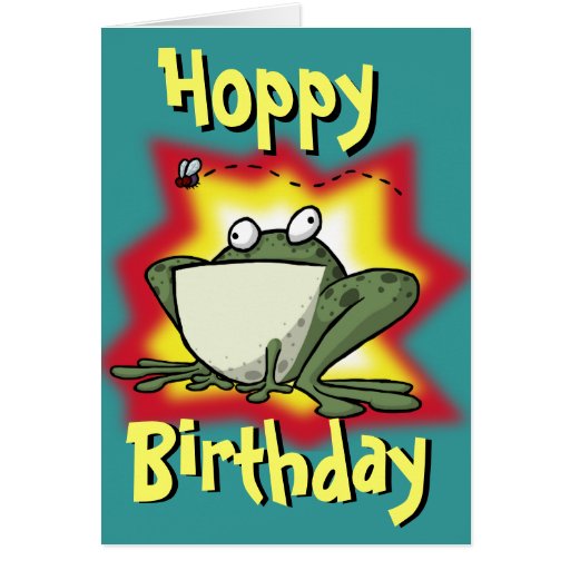 Froggy Birthday Card | Zazzle