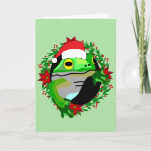 Froggy Christmas Card