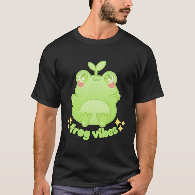 Froggy Crossing Frog Vibes T-Shirt (Front)