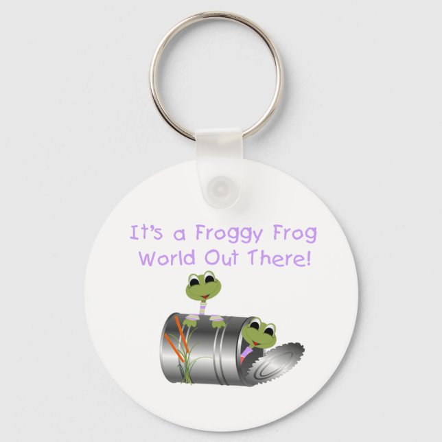 Froggy Frog World Keychain (Front)