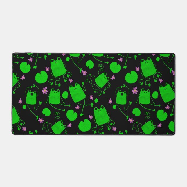 Froggy fun desk mat (Front)