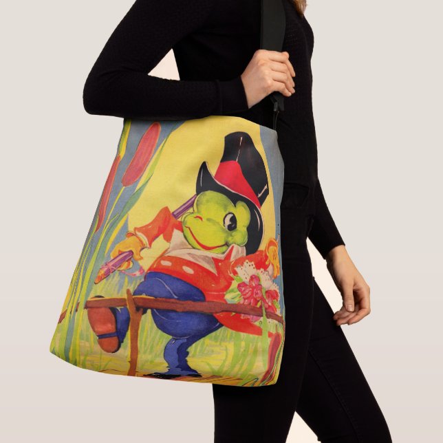 Froggy gone a-courtin’ crossbody bag (Close Up)