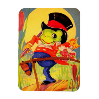 Froggy gone a-courtin’ magnet