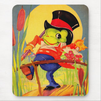 Froggy gone a-courtin’ mouse pad