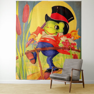 Froggy gone a-courtin’ tapestry
