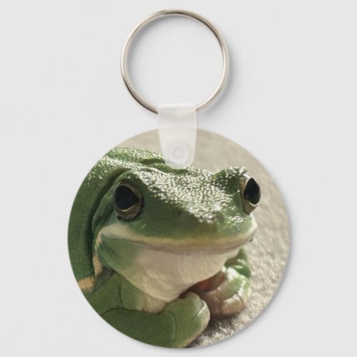 Froggy Green Tree Frog  Keychain