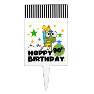 Froggy Hoppy 90th Birthday Cake Topper