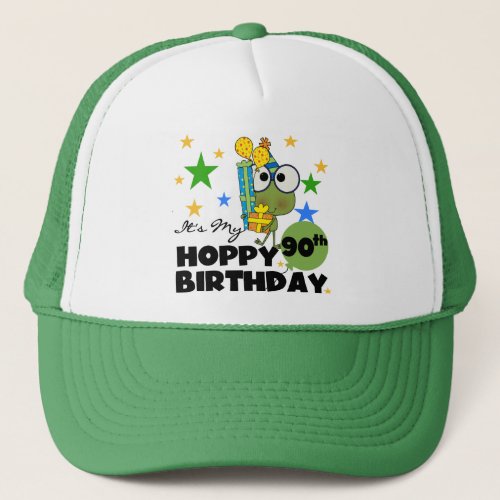 Froggy Hoppy 90th Birthday Trucker Hat