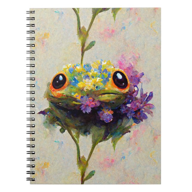 Froggy Journal - cute impressionistic frog (Front)