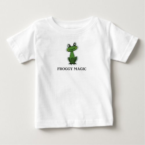 Froggy Magic Tree Frog Logo Print  Baby T_Shirt