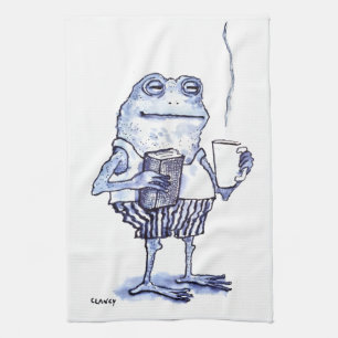 Froggy Mornings Kitchen Towel