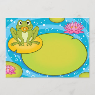 Froggy Pond Baby Shower Invitations