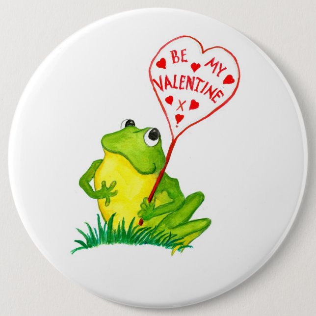 Froggy Valentine Button - Colossal! (Front)