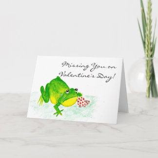 Froggy Valentine's Card - 'Missing You'