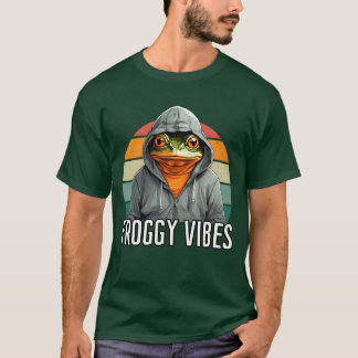 Froggy Vibes Frog Design T-Shirt