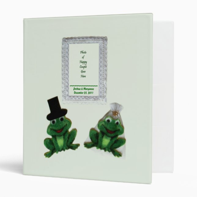 Froggy Wedding Album 3 Ring Binder (Front/Inside)