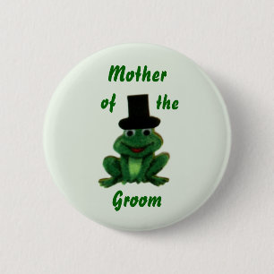 Froggy Wedding - Groom's Family Button - Style 2