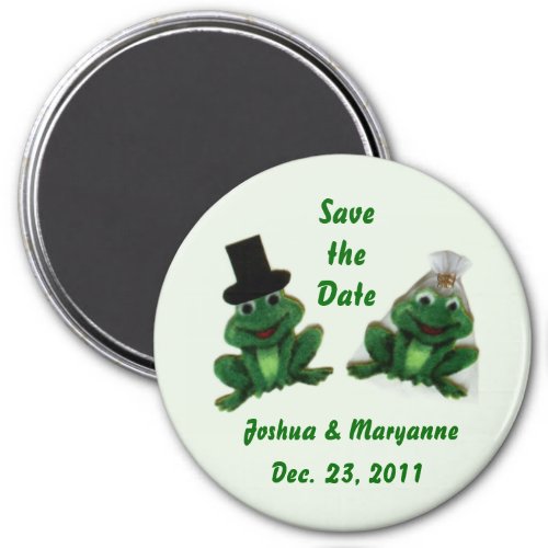 Froggy Wedding _ Save the Date Magnets