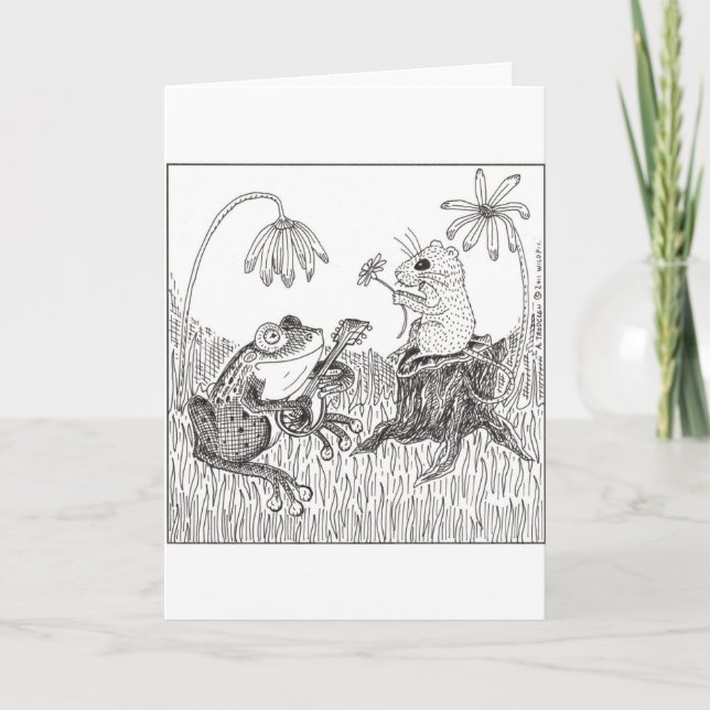 Froggy Went A-Courtin' Card (Front)