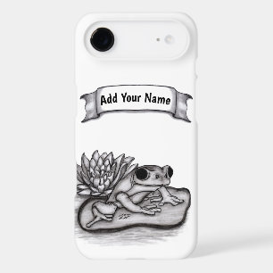 Froggy with Lotus Flower , Add Your Name iPhone 17 Air Case
