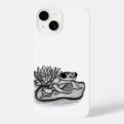 Froggy with Lotus Flower Case_Mate iPhone 14 Case