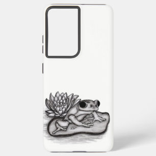 Froggy with Lotus Flower Samsung Galaxy S21 Ultra Case