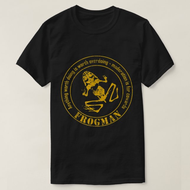 Frogman Diver  T-Shirt (Design Front)