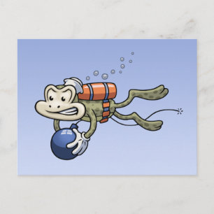 Frogman Postcard