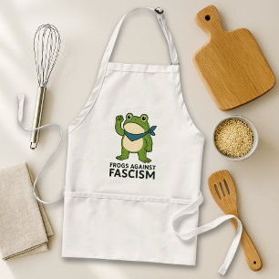 Frogs Against Fascism Portland Frog Protest Adult Apron
