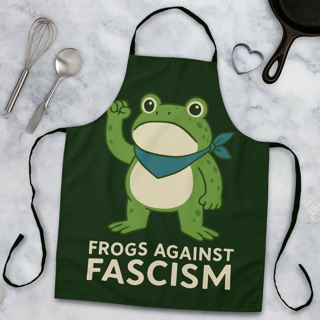 Frogs Against Fascism Portland Frog Protest Apron (Creator Uploaded)