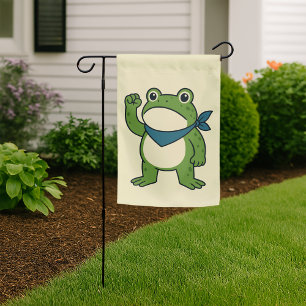 Frogs Against Fascism Portland Frog Protest Garden Flag