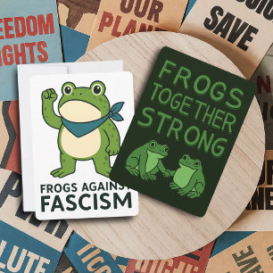 Frogs Against Fascism Portland Frog Protest Invitation