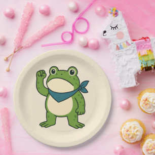 Frogs Against Fascism Portland Frog Protest Paper Plates