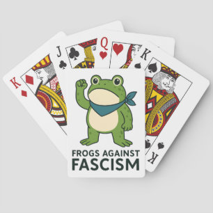 Frogs Against Fascism Portland Frog Protest Poker Cards