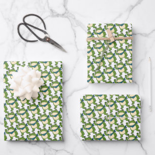 Frogs Against Fascism Portland Frog Protest Wrapping Paper Sheets